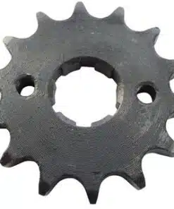 A white Front Sprocket 428#14 (SPF-4-14) (CDL-GX017).