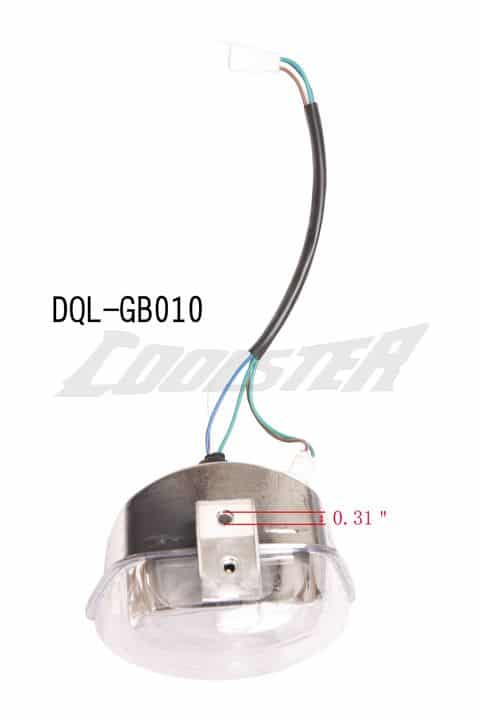 The wiring diagram for the Head Light 3050C (HL-17) (DQL-GB010) light bulb and fuse.