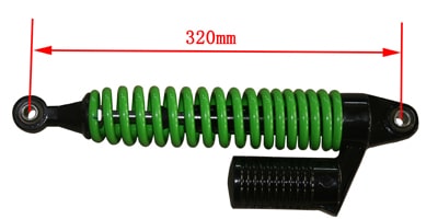 An image of a Front Suspension 320mm (SU-43) (JZB-AA012) with a green suspension in spring.