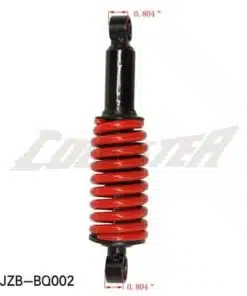 A red and black Suspension 255mm (SU-12) (JZB-BQ002) for the Toyota Yaris.