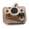 A white background with a tan Intake Manifold for 2-stroke (IN-2) (LCJ-D013) piece of metal.