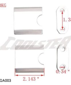 A set of Handle Bracket 214FA-3 (Aluminum) (HBB-8) (MGM-QA003) for a motorcycle fork.