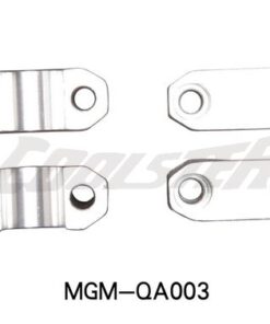 Four stainless steel brackets for the Handle Bracket 214FA-3 (Aluminum) (HBB-8) (MGM-QA003) fork.