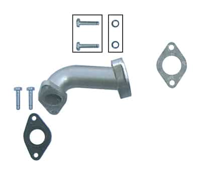 A stainless steel Intake Manifold with Screw and Gasket (IN-3/INP-1) (MGM-WA006) pipe.