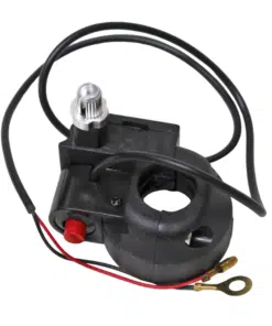 A SW-1 ignition switch for 50 with a wire attached to it, serving as a kill switch.