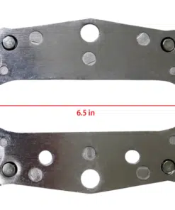 A Triple Fork Clamp for QG-50 (FOT-1) (JZB-DA021) bracket holder for metal handcuffs with measurements.