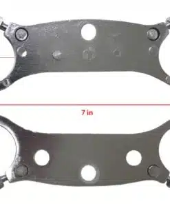 A Triple Fork Clamp for QG-50X (FOT-2) (JZB-DA023) designed as a holder for metal handcuffs with measurements.