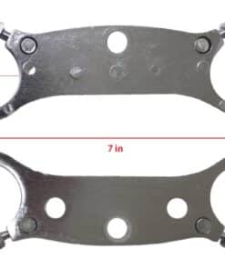 A Triple Fork Clamp for QG-50X (FOT-2) (JZB-DA023) designed as a holder for metal handcuffs with measurements.