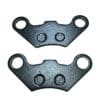 Two black Brake Pad for ATV (DBS-1A) (ZDL-EB006) isolated on a white background.