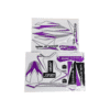 Two sets of Body Decals for the XR-125A with purple and black graphics on a white background.