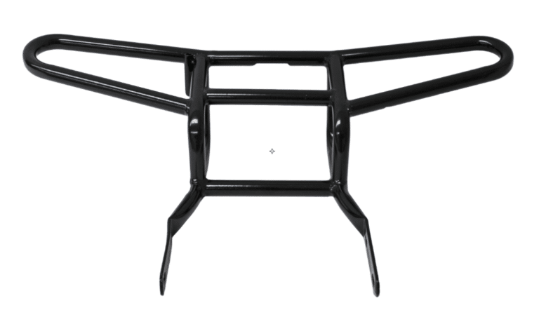 A black Rear Rack for 3125C Series (BDSSR-3125C) (CJJ-XE013) for an ATV.