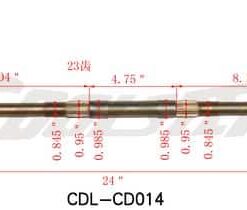 REAR AXLE ATV 3050C COMPLETE SET (AXR-36) (CDL-CD014)