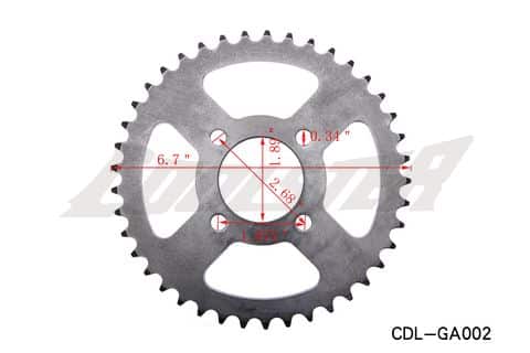 TEETH 420#41(HOME RECORD:48mm PITCH-ROW:68mm)(SPR-23)(CDL-GA002)