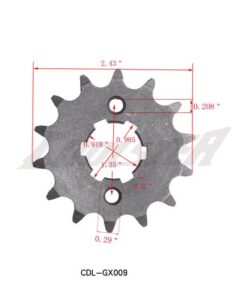 Diagram, front sprocket 428#13 (SPF-7) (CDL-GX009).