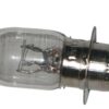 A Head Light Bulb 3150DX:12V18/18W (LB-7) (DQL-GL003) emitting a soft glow on a white background.