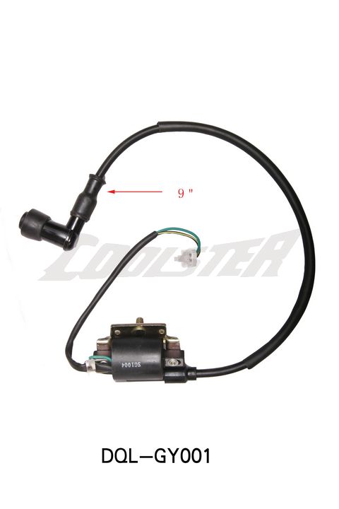 A wiring diagram for the Ignition Coil DY100 (IC-4) (DQL-GY001).