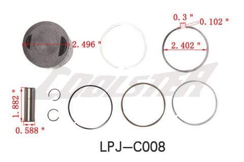 PISTON 200CC (PI-200) (LPJ-C008)