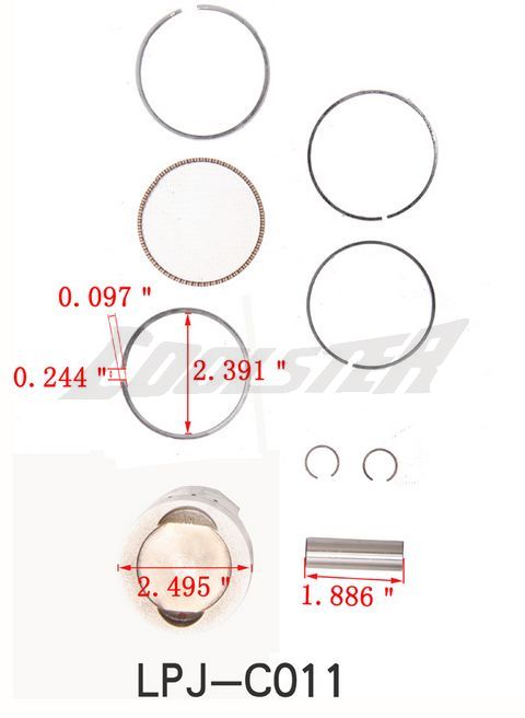 PISTON 152FMH/110CC (PI-110) (LPJ-C011)