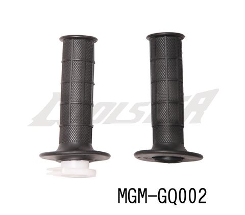 A pair of Handle Bar Grips for Dirt Bike (L.R-Set) 214 (HALR-6) (MGM-GQ002) designed for the mgm g02 with superior hand lever control.