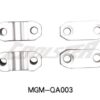 Four stainless steel brackets for the Handle Bracket 214FA-3 (Aluminum) (HBB-8) (MGM-QA003) fork.