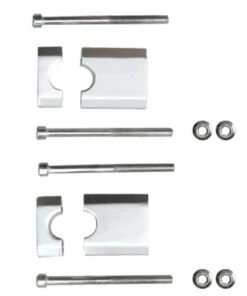 A set of Handle Bracket 214F (MGM-QA004) and screws for holding and mounting various items.