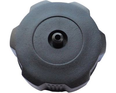 A black plastic Gas Tank Cap (Metal) (GTC-1) (SLJ-BAG05) on a white background.