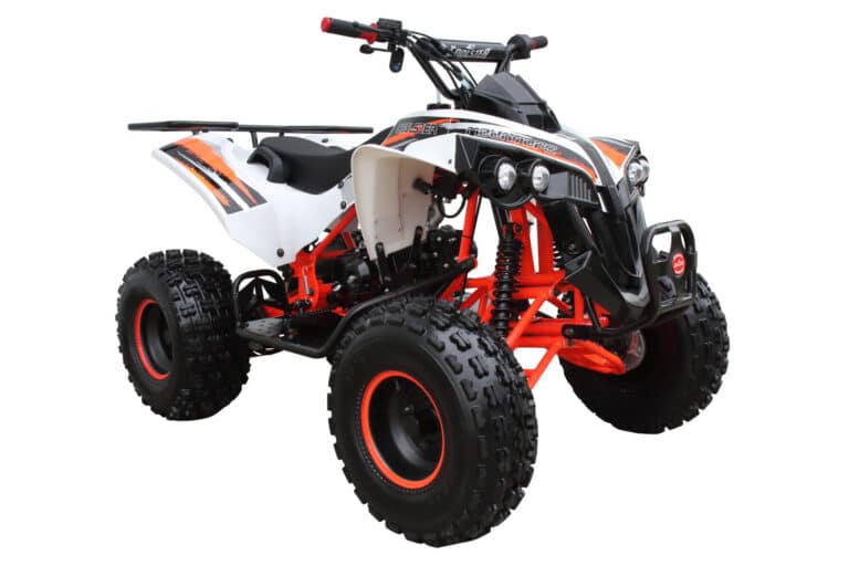 An orange and white atv on a white background | ATV-3125B2