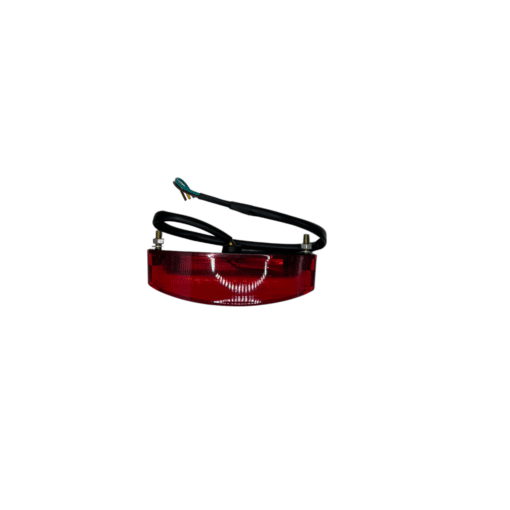 Tail Light 3050C (TL-5) (DQL-GE026) with attached wiring isolated on a white background.