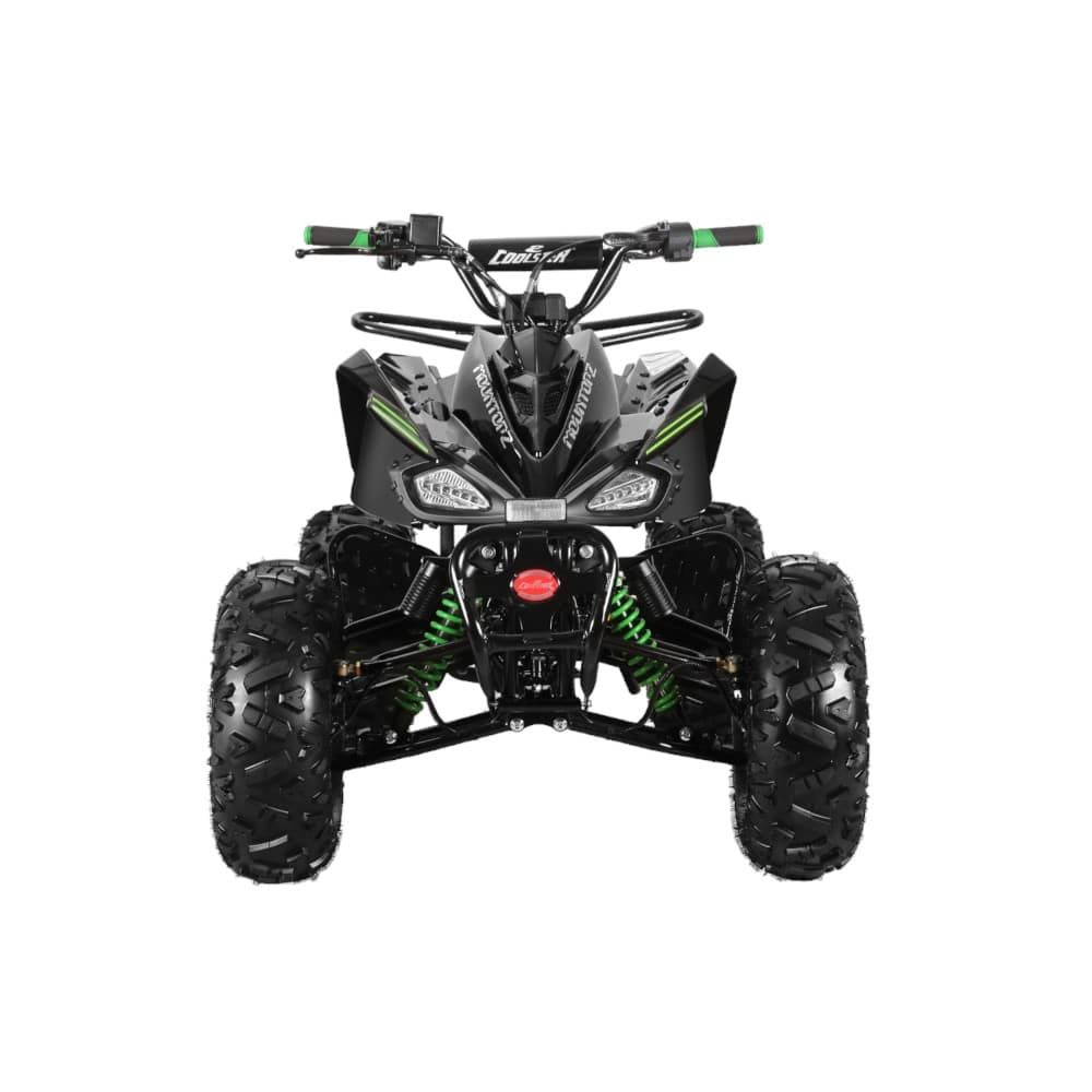 Coolster 125cc 3125CX2 Mid-Sized Sport Style ATV Black Front View-Photoroom