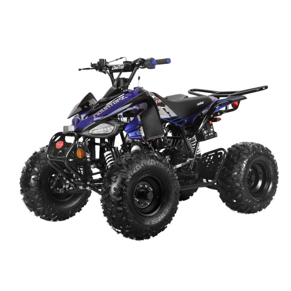 Coolster 125cc 3125CX2 Mid-Sized Sport Style ATV Blue Front Left Quarter View-Photoroom