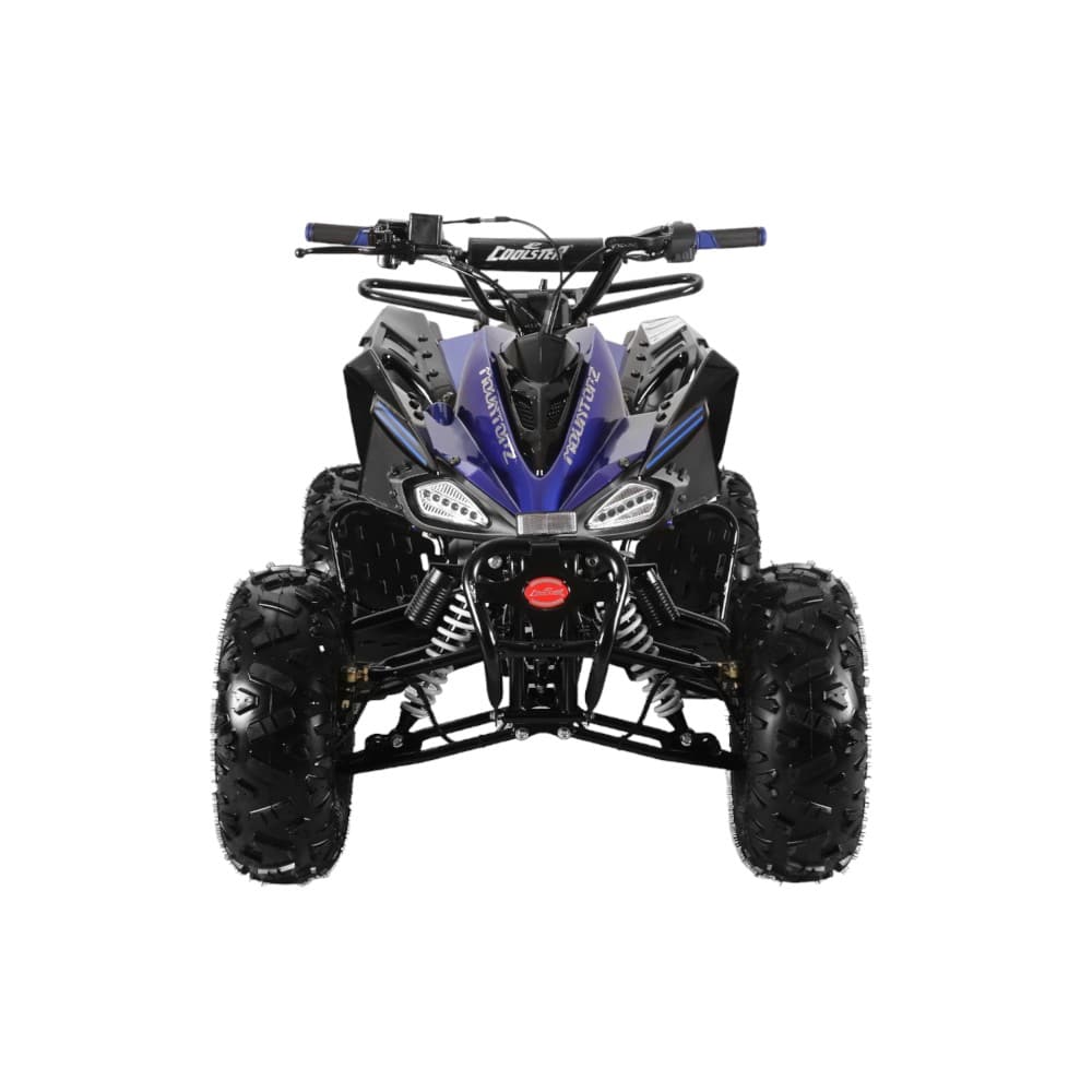 Coolster 125cc 3125CX2 Mid-Sized Sport Style ATV Blue Front View-Photoroom