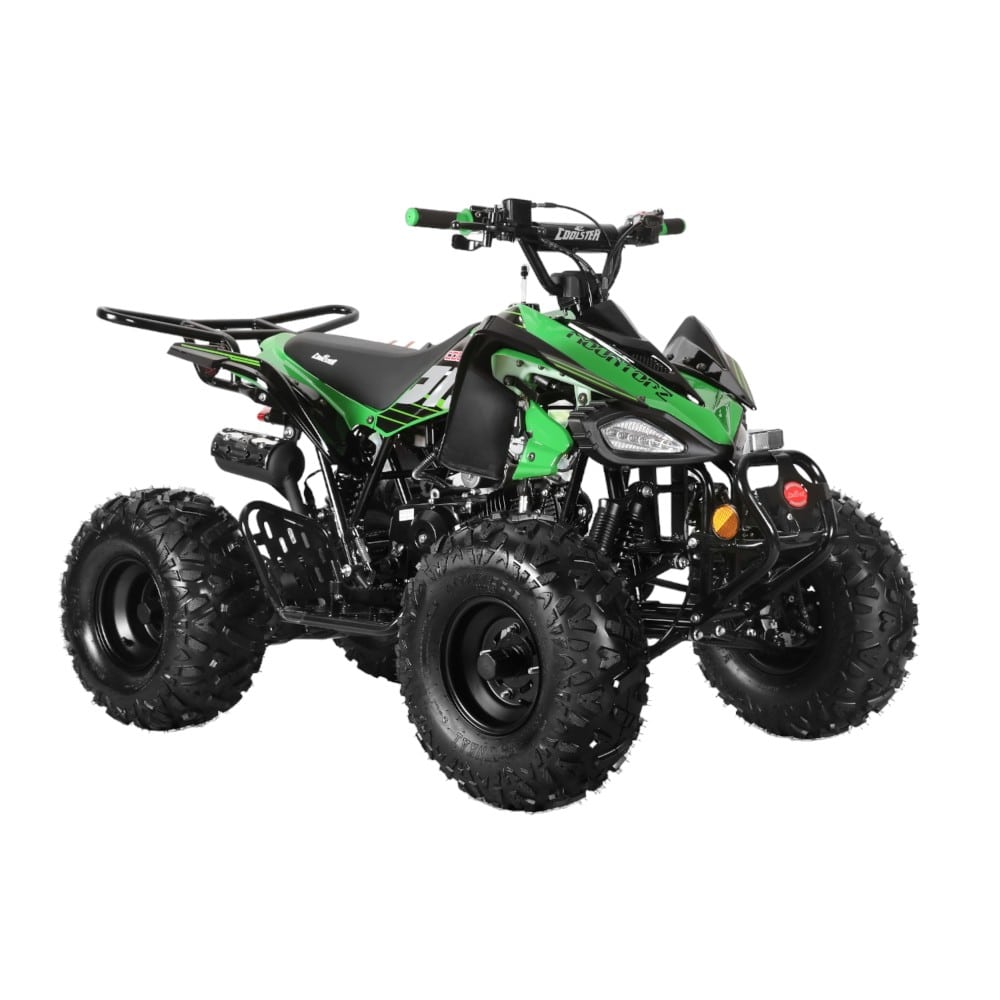 Coolster 125cc 3125CX2 Mid-Sized Sport Style ATV Green Front Right Quarter View-Photoroom