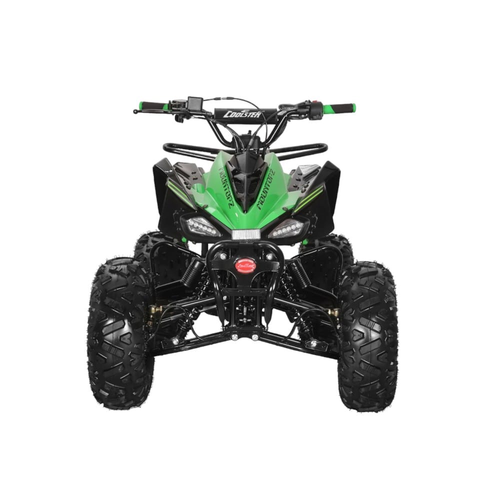 Coolster 125cc 3125CX2 Mid-Sized Sport Style ATV Green Front View-Photoroom