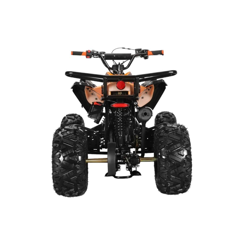 Coolster 125cc 3125CX2 Mid-Sized Sport Style ATV Orange Rear View-Photoroom