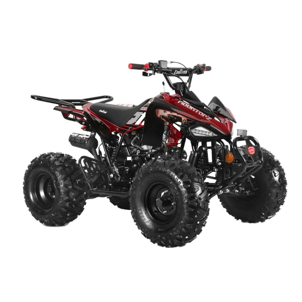 Coolster 125cc 3125CX2 Mid-Sized Sport Style ATV Red Front Right Quarter View-Photoroom