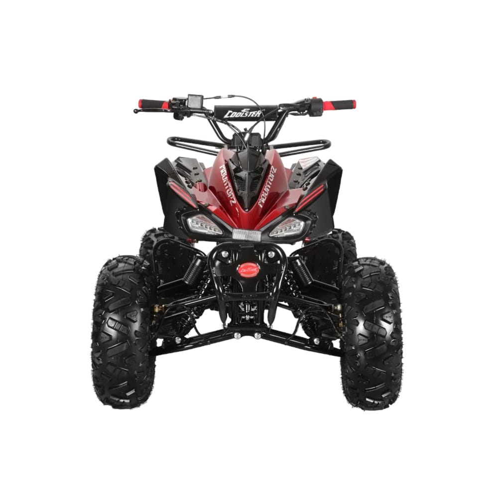 Coolster 125cc 3125CX2 Mid-Sized Sport Style ATV Red Front View-Photoroom