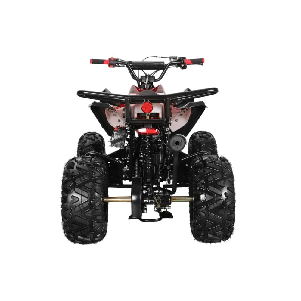 Coolster 125cc 3125CX2 Mid-Sized Sport Style ATV Red Rear View-Photoroom