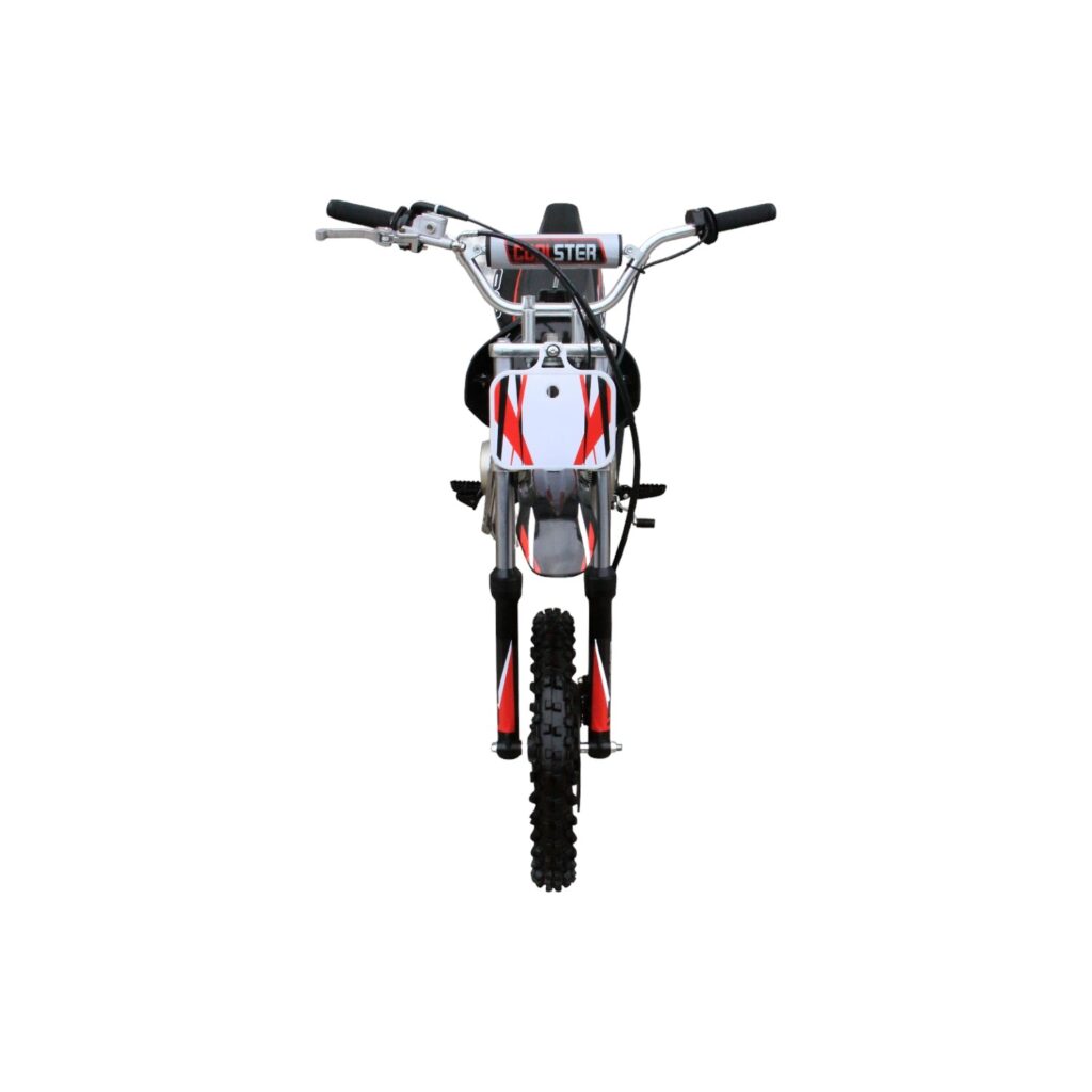 Coolster 125cc XR-125 Semi-Automatic Dirt Bike Black Front View