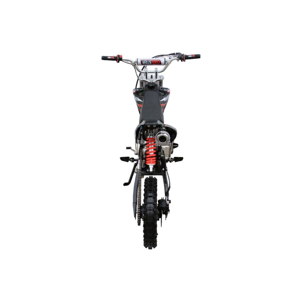 Coolster 125cc XR-125 Semi-Automatic Dirt Bike Black Rear View