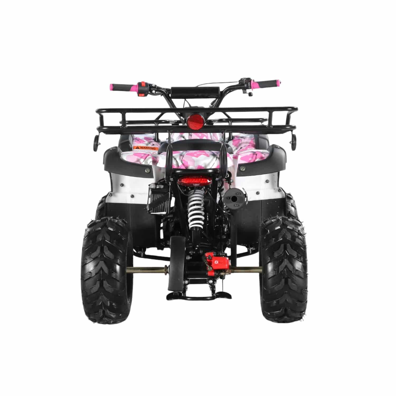 Coolster 125cc 3125R Mid-Sized Utility Style ATV Army Pink Rear View-Photoroom