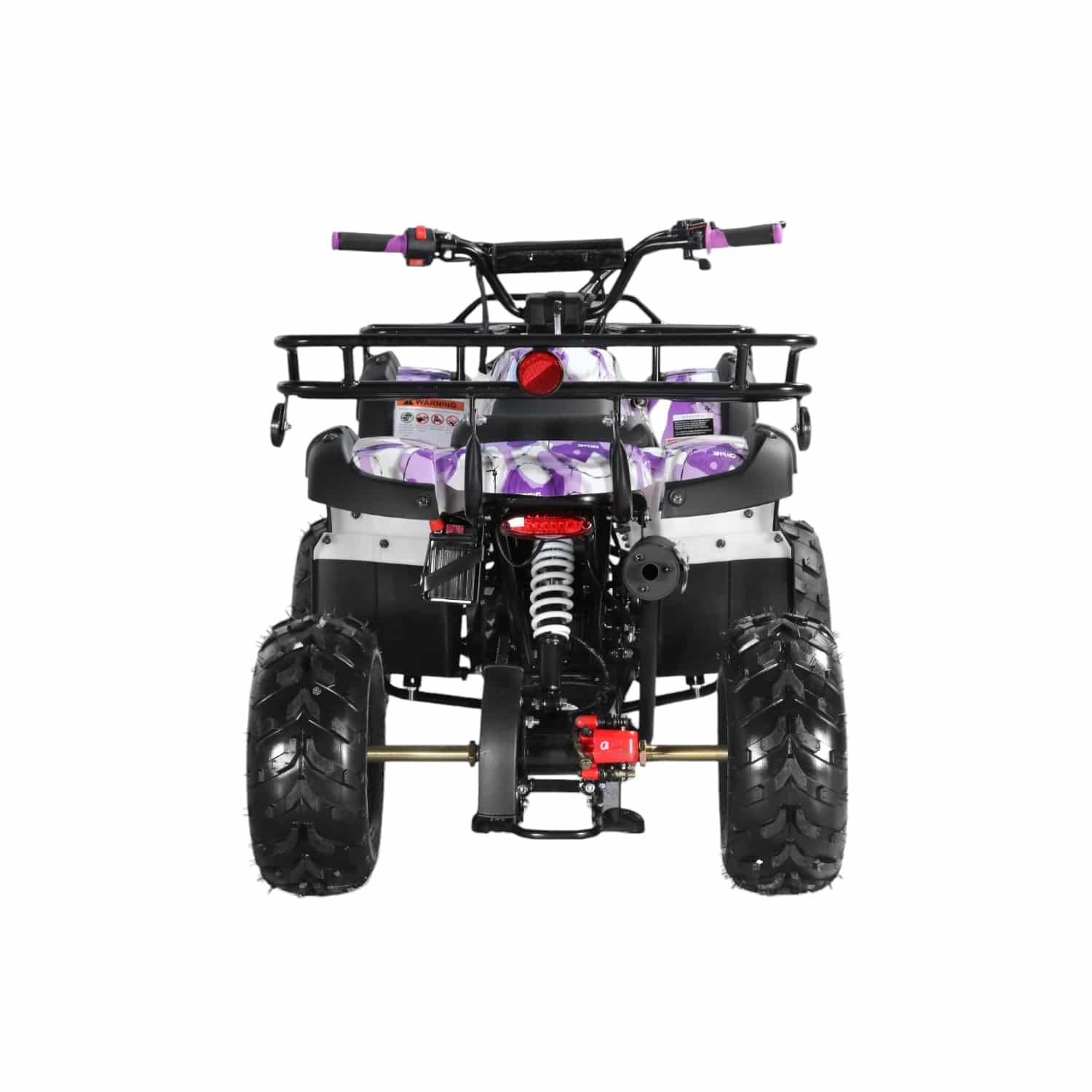 Coolster 125cc 3125R Mid-Sized Utility Style ATV Army Purple Rear View-Photoroom