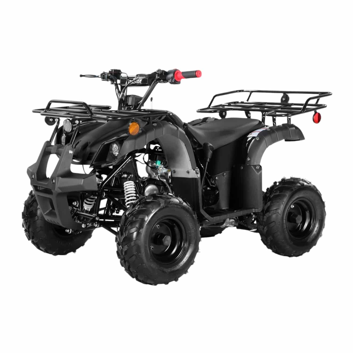 Coolster 125cc 3125R Mid-Sized Utility Style ATV Black Front Left Quarter View-Photoroom