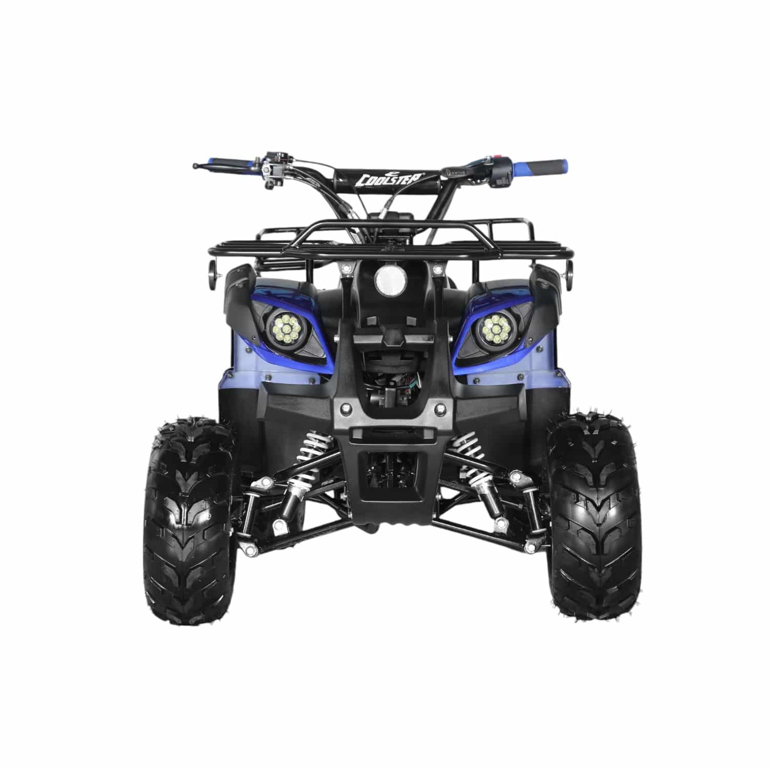 Coolster 125cc 3125R Mid-Sized Utility Style ATV Blue Front View-Photoroom