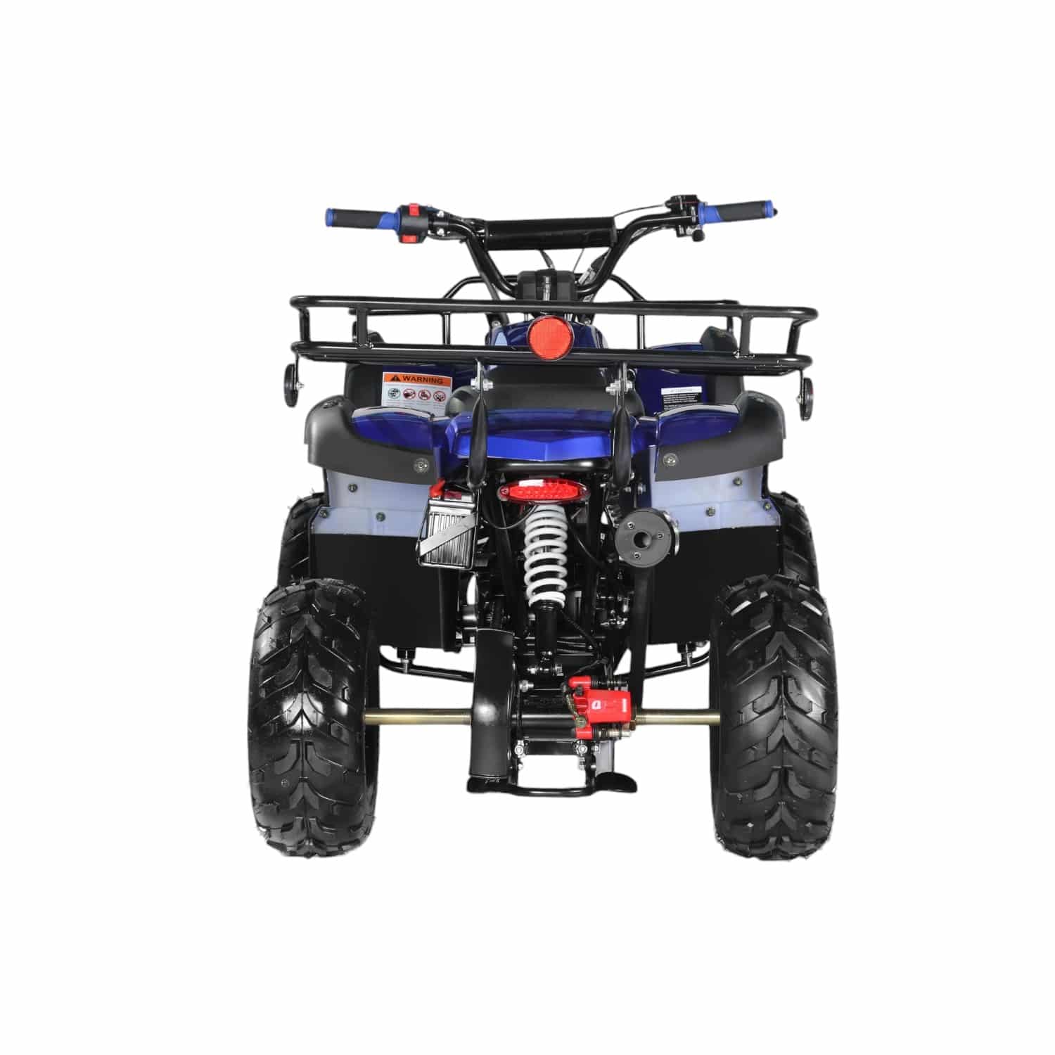 Coolster 125cc 3125R Mid-Sized Utility Style ATV Blue Rear View-Photoroom