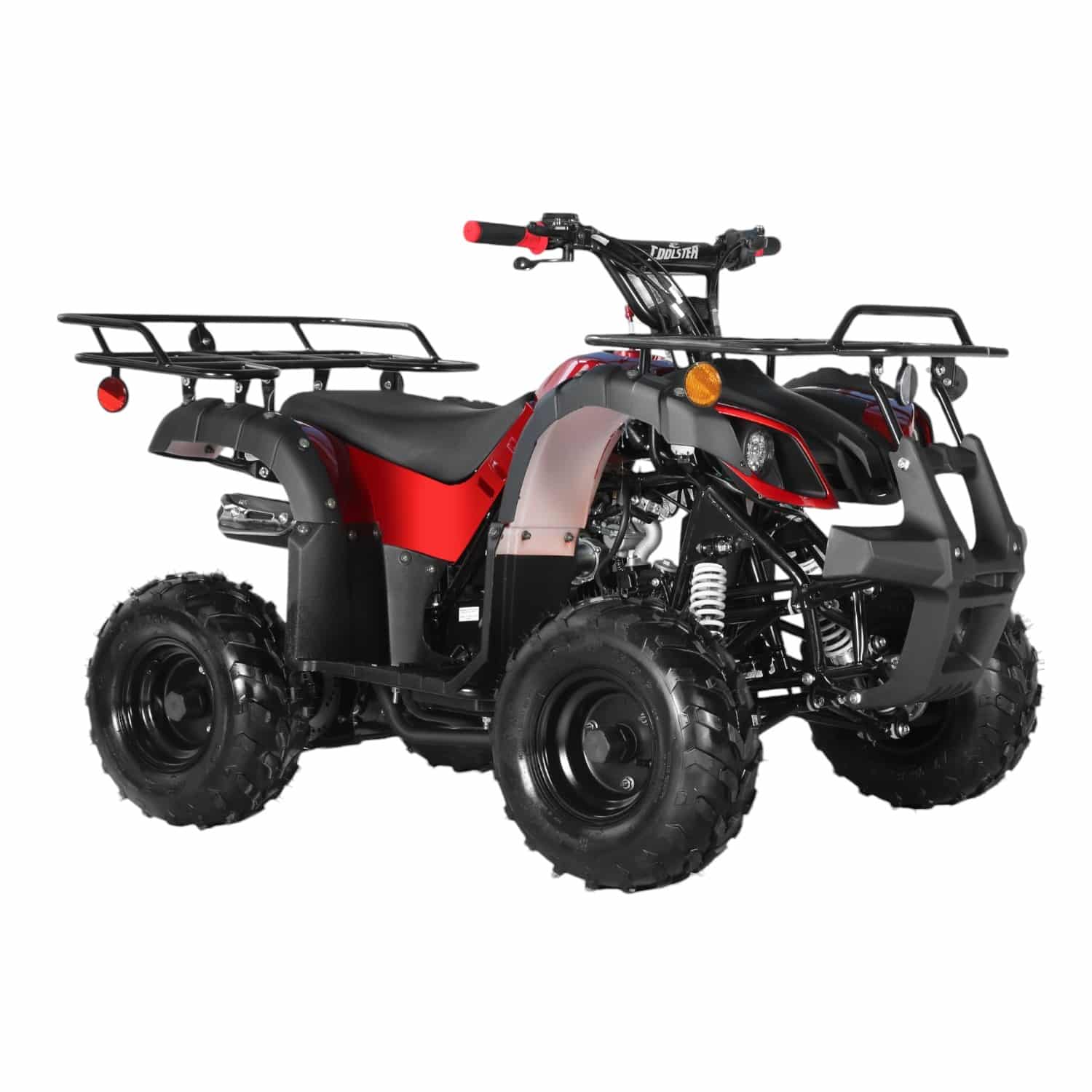 Coolster 125cc 3125R Mid-Sized Utility Style ATV Red Front Right Quarter View-Photoroom