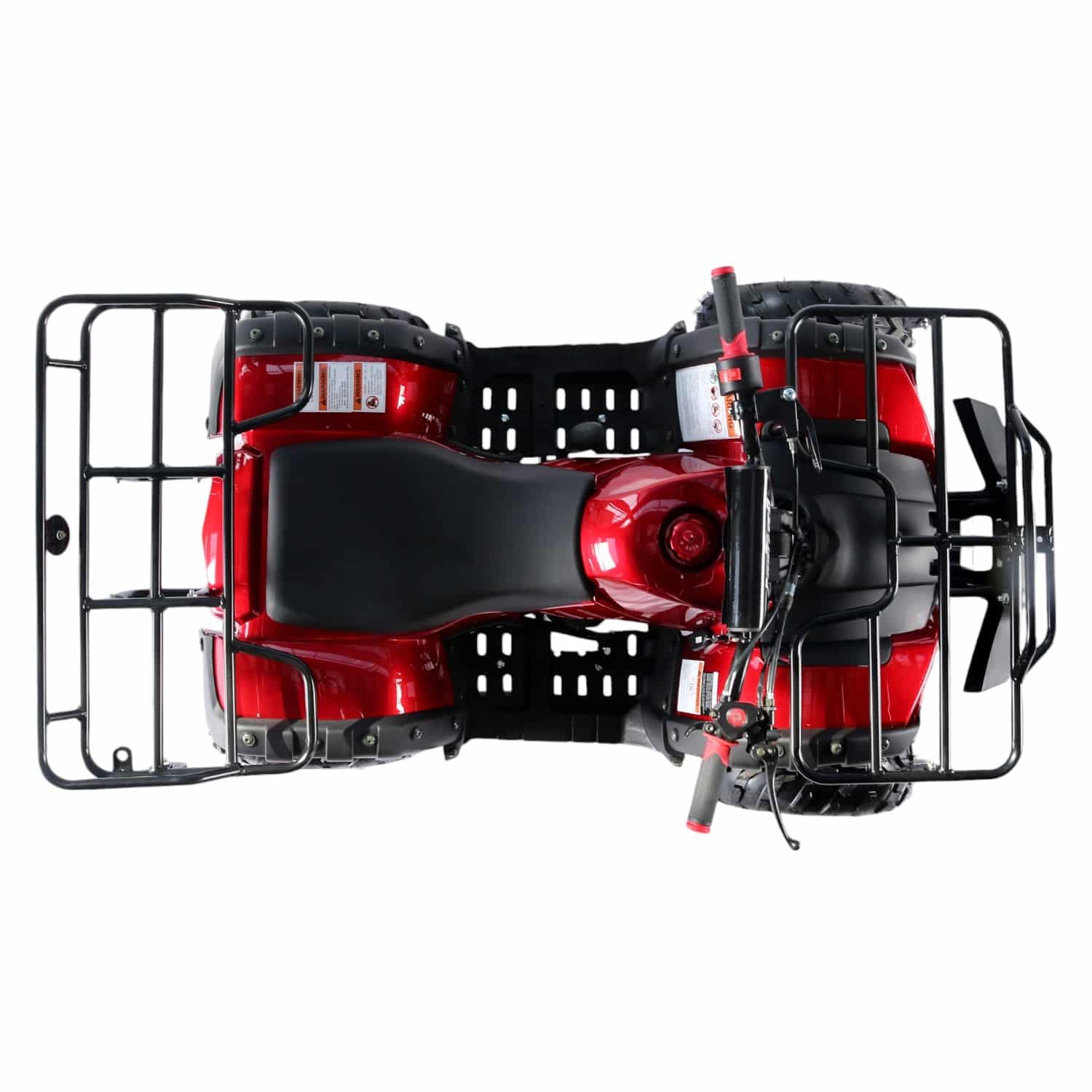 Coolster 125cc 3125R Mid-Sized Utility Style ATV Red Top View-Photoroom