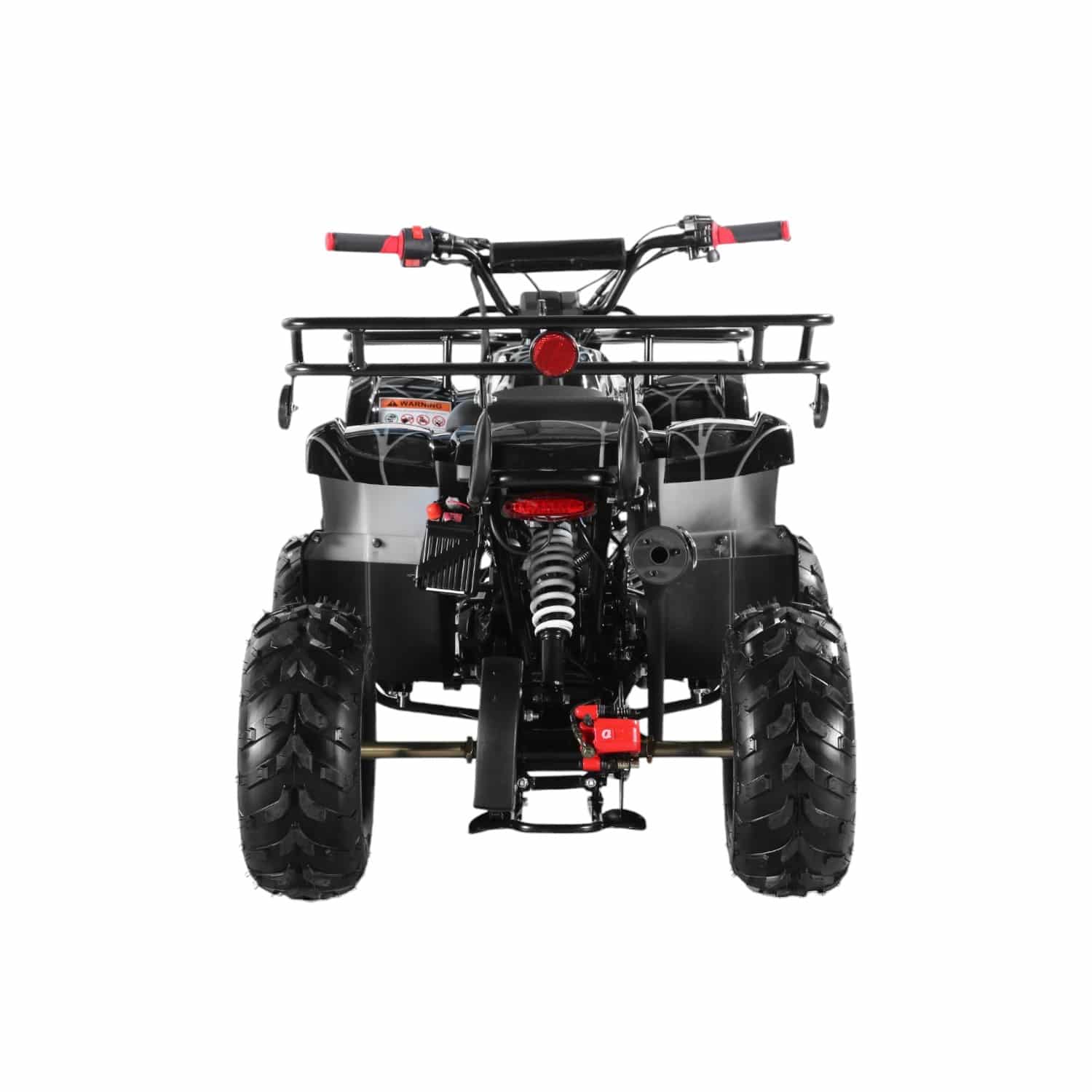 Coolster 125cc 3125R Mid-Sized Utility Style ATV Spider Black Rear View-Photoroom