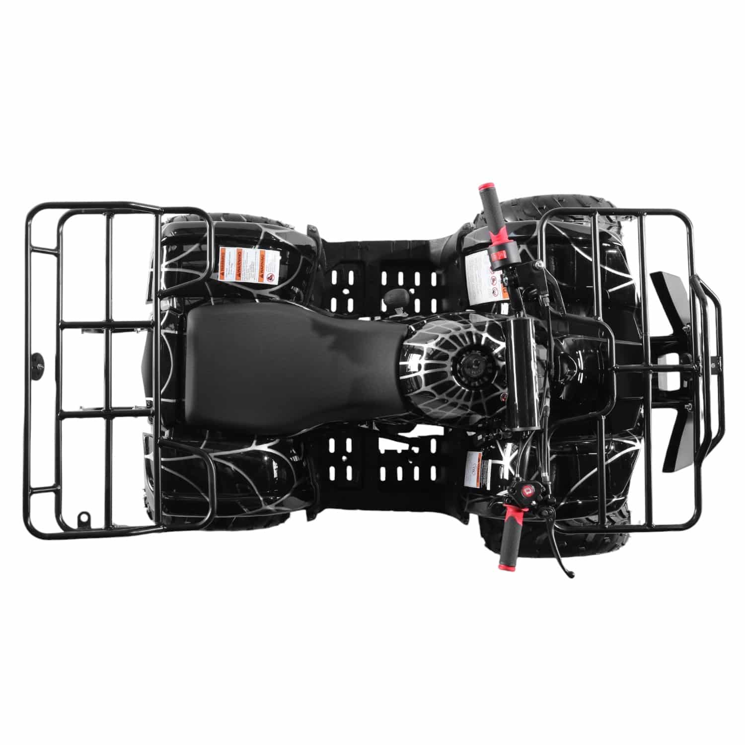 Coolster 125cc 3125R Mid-Sized Utility Style ATV Spider Black Top View-Photoroom