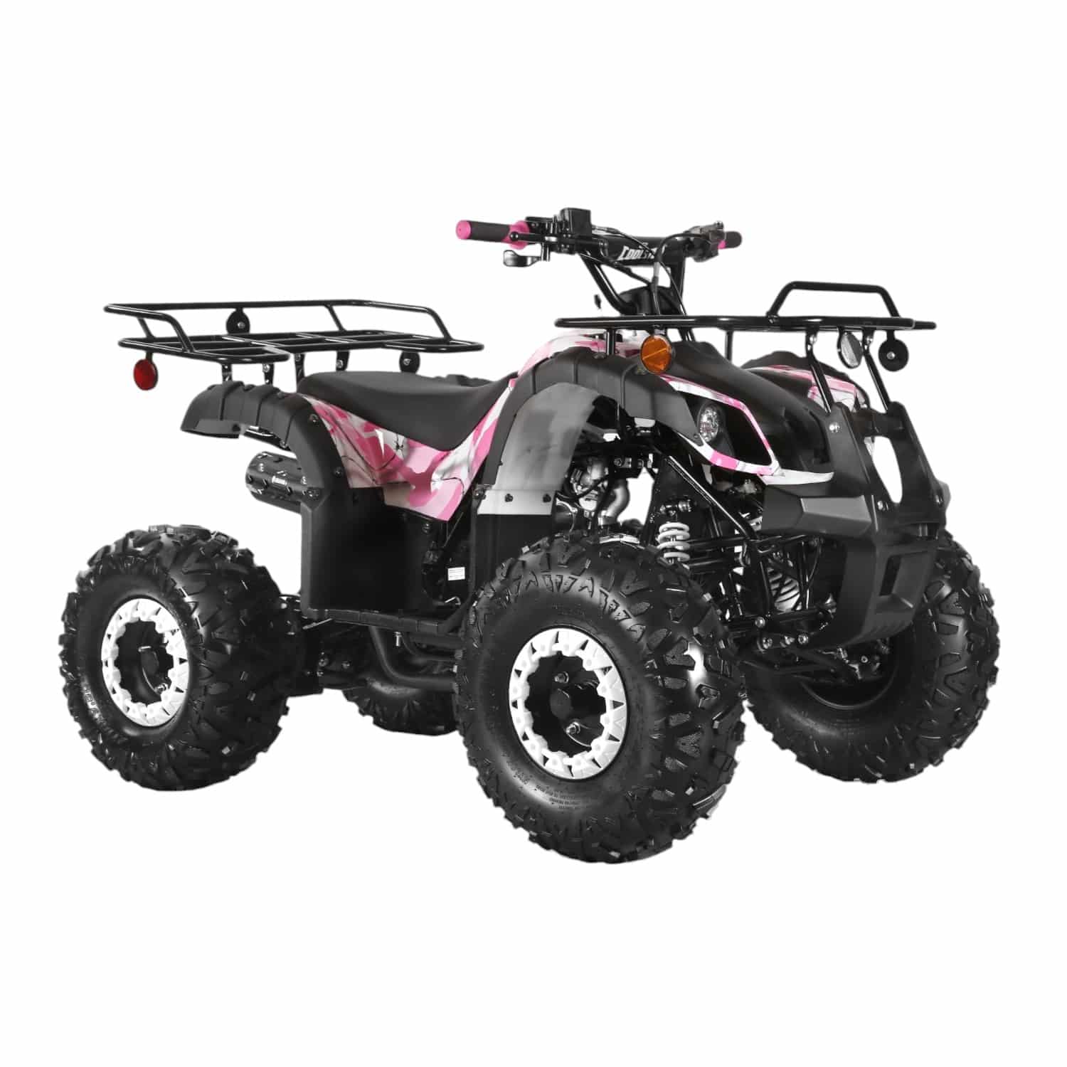 Coolster 125cc 3125XR-8U2 Mid-Sized Utility Style ATV Army Pink Front Right Quarter View-Photoroom