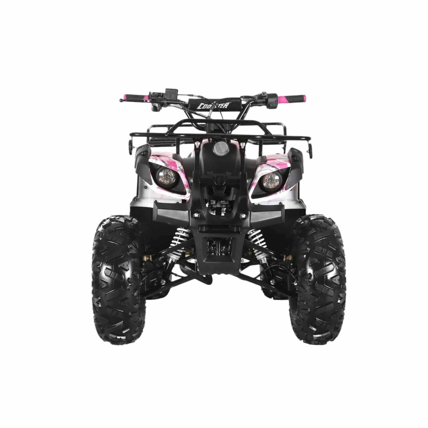 Coolster 125cc 3125XR-8U2 Mid-Sized Utility Style ATV Army Pink Front View-Photoroom